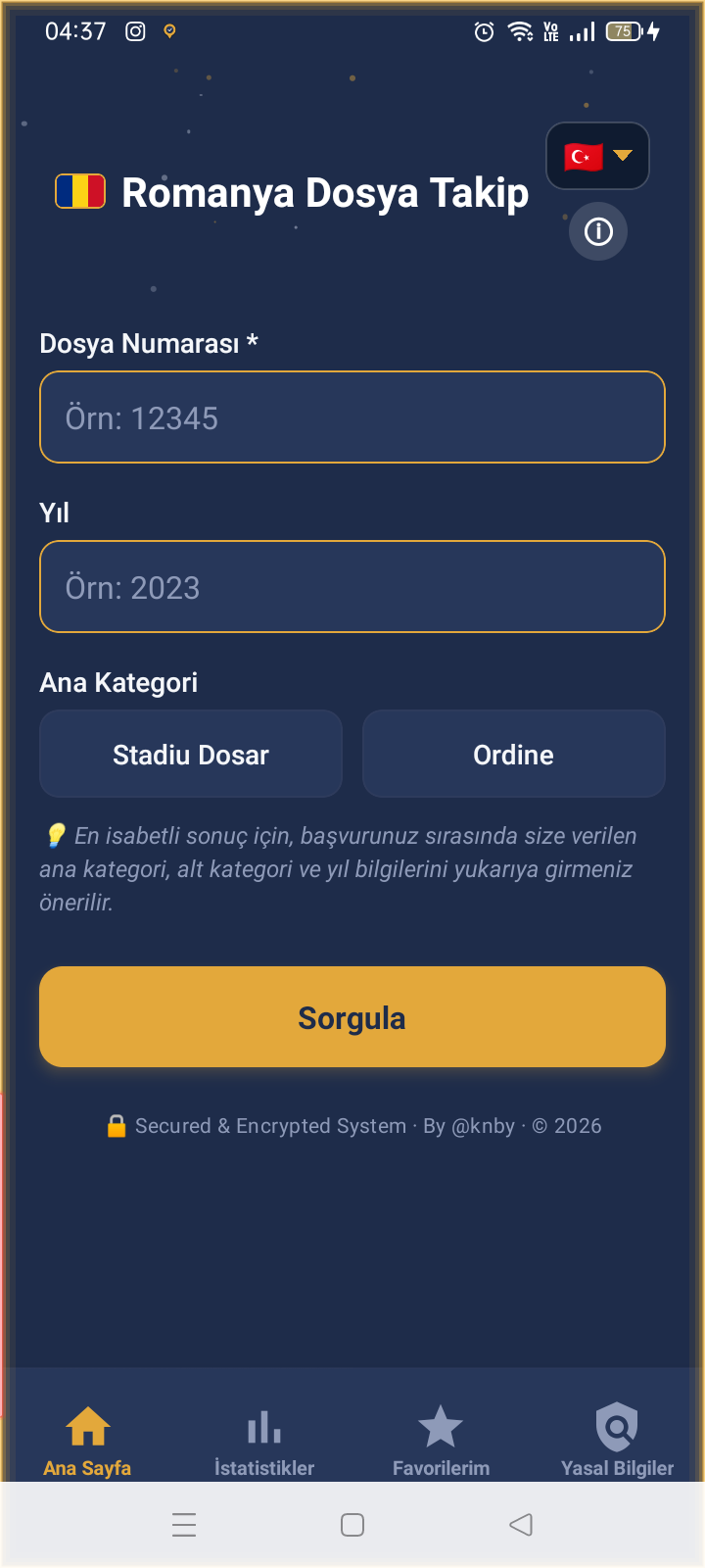 Sorgulama ekranı
